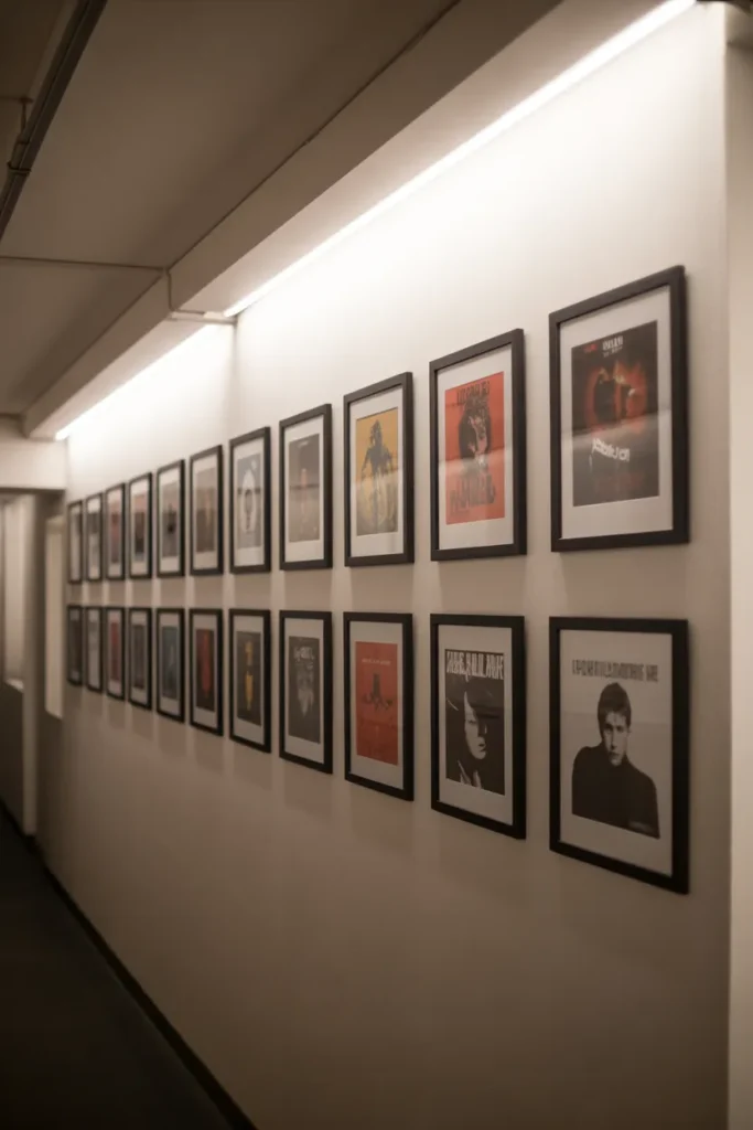 Frame Iconic Album Art for a Museum-Style Hallway