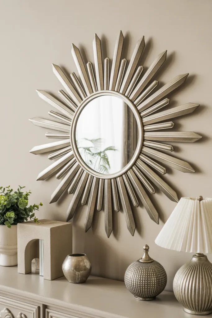 Sunburst Mirror for Chic Wall Decor
