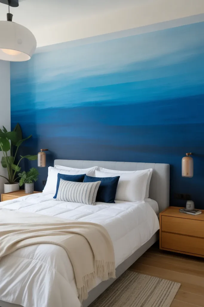 Blue Ombre Wall for Artistic Flair