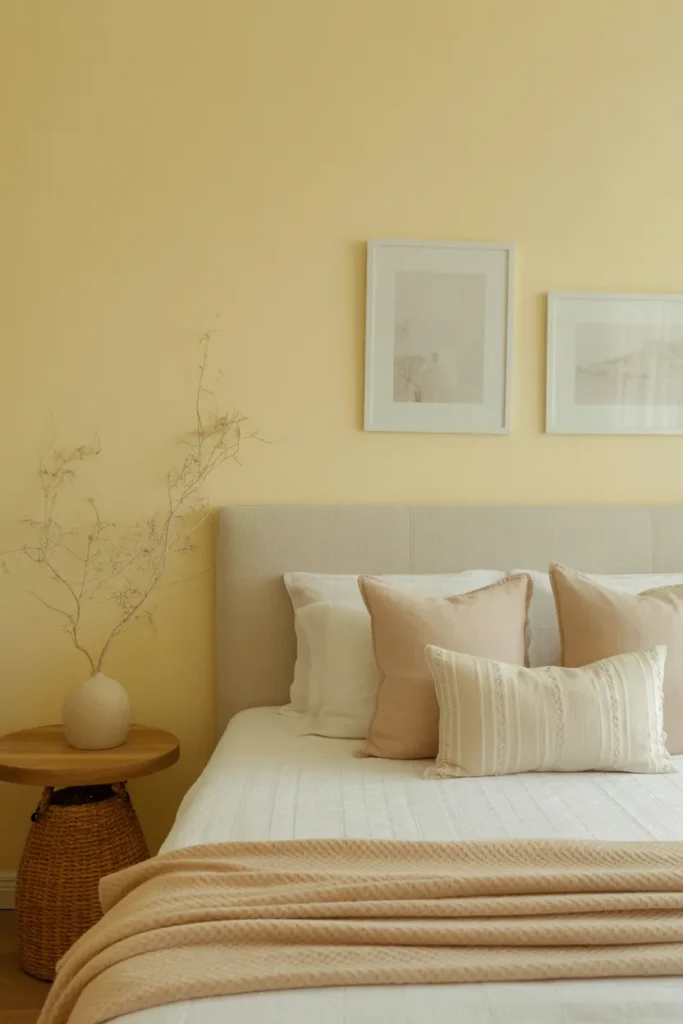 Pale Yellow Walls for a Soft, Serene Mood