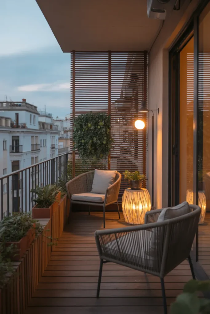 Balcony Privacy Screen Setup