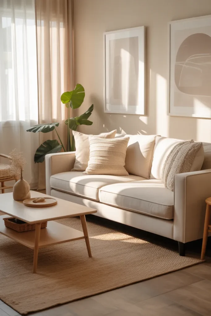 Create a Cozy Neutral Living Room