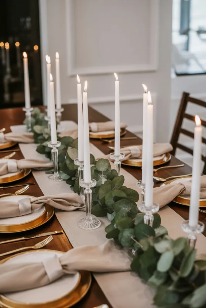   Elegant Candlelit Centerpiece