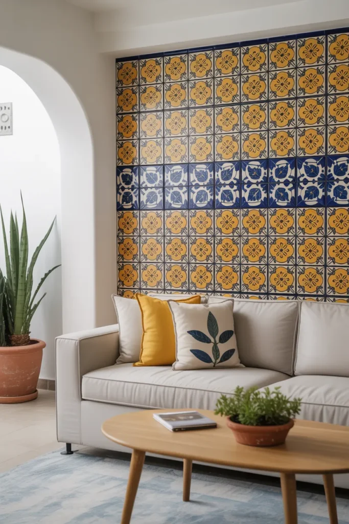 Modern Talavera Accent Wall
