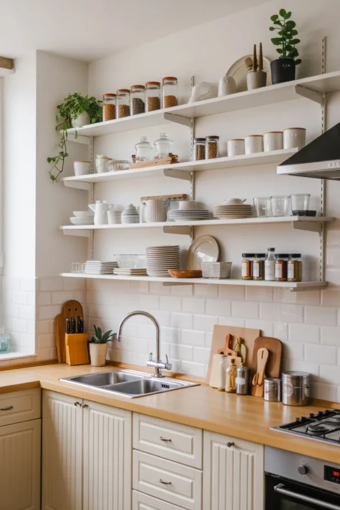  Use Vertical Wall Shelving