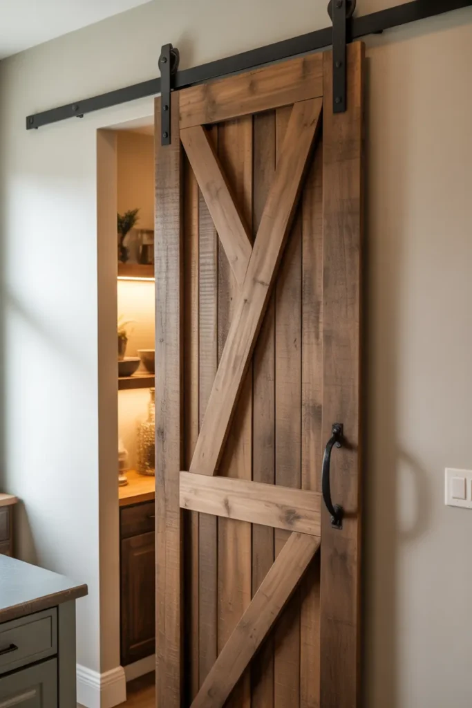  Barn Door Pantry with Sliding Hardware