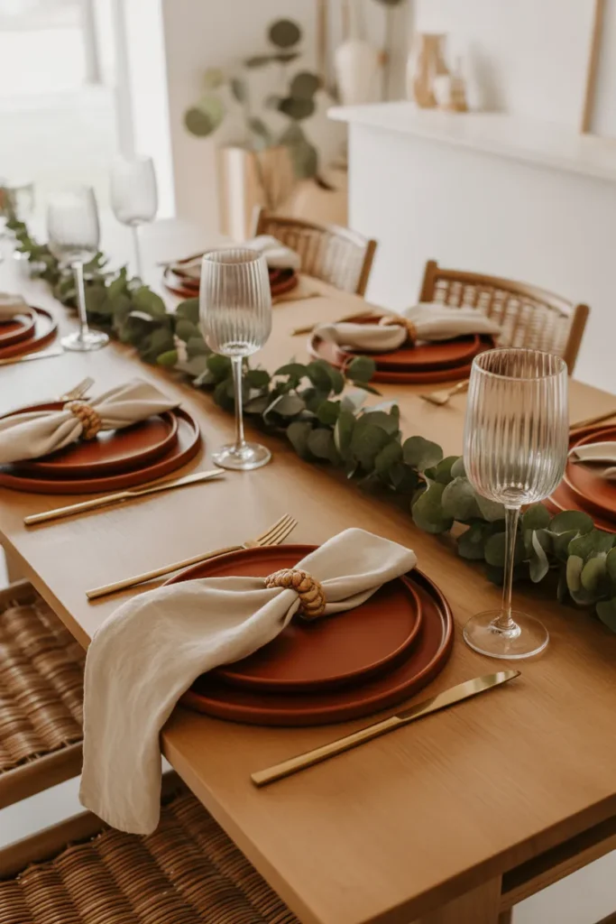   Earth-Toned Table Decor