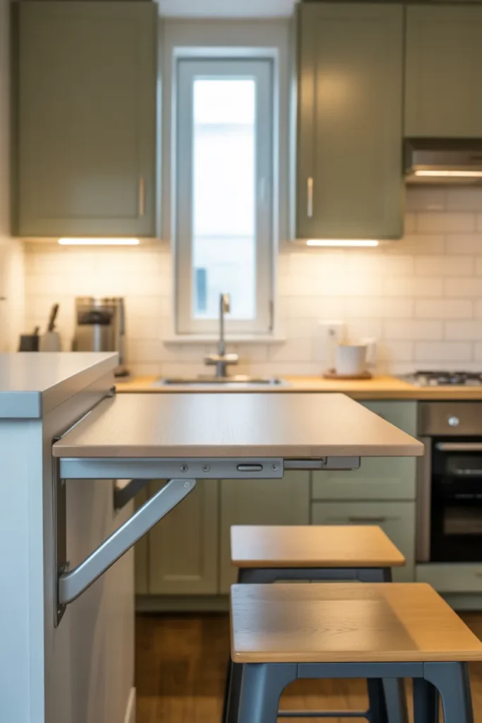  Add a Fold-Down Table for Flexible Dining