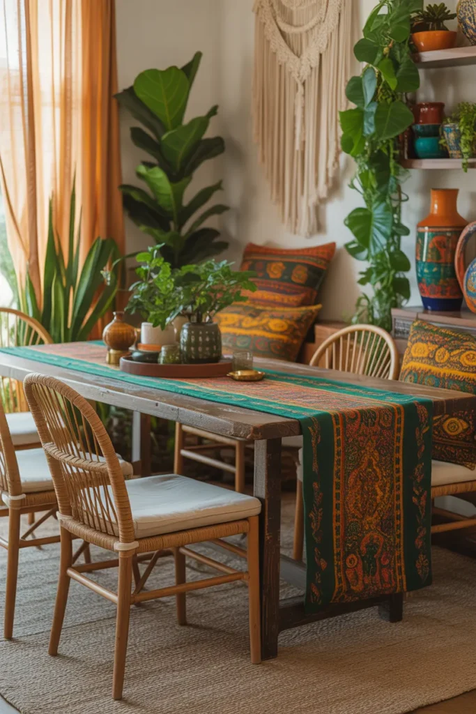 Boho Chic Dining Space
