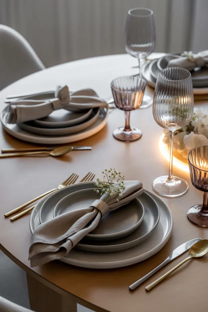   Elegant Monochrome Table