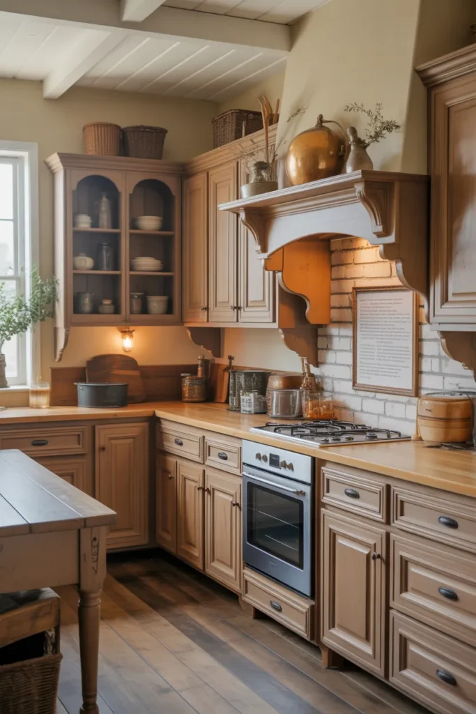 Farmhouse Cabinets with Raised Panel Doors