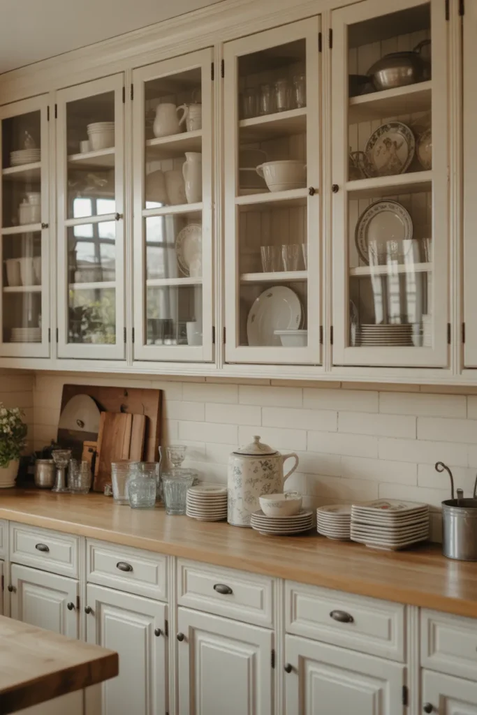 Glass-Front Cabinets for Vintage Display