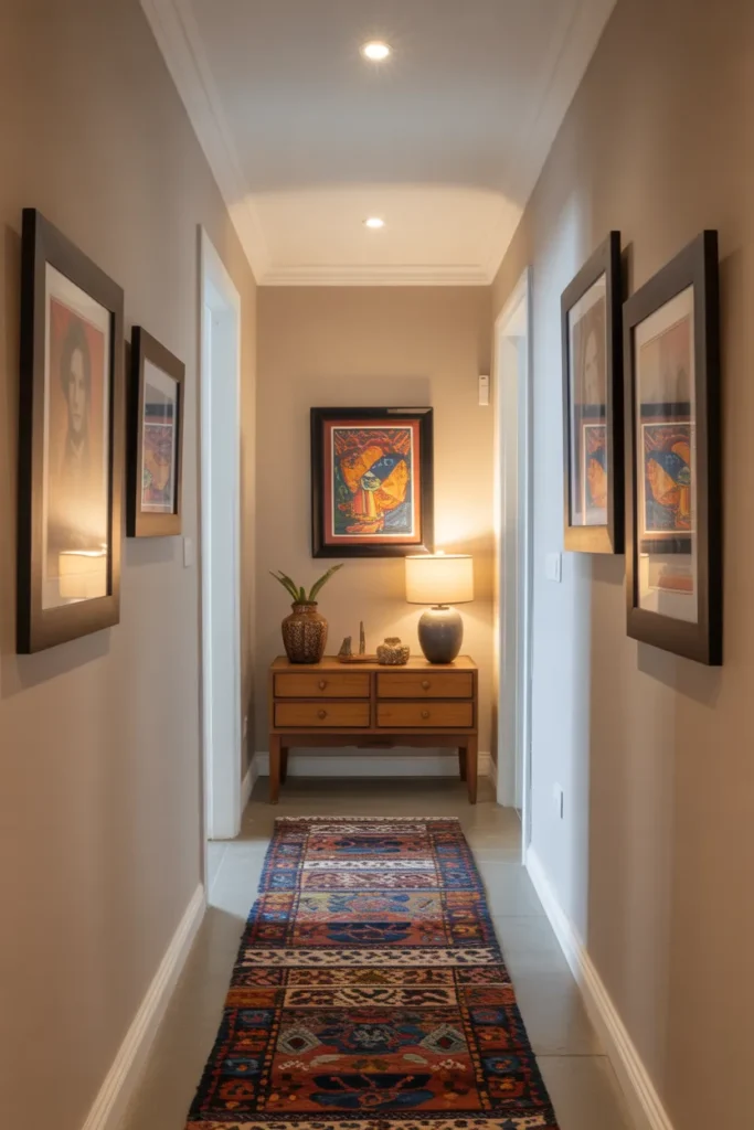 Modern Mexican Hallway Styling
