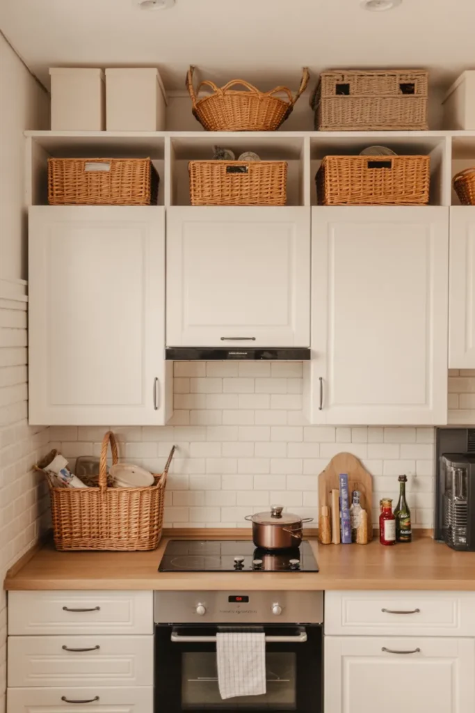 Store Items Above Cabinets