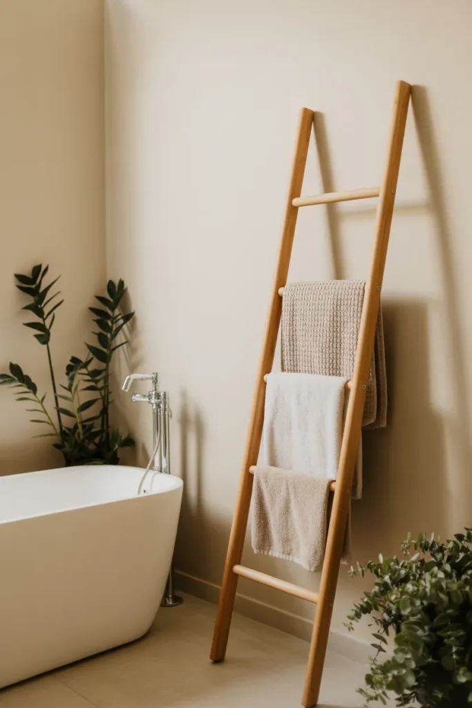 Floating Ladder Towel Holder