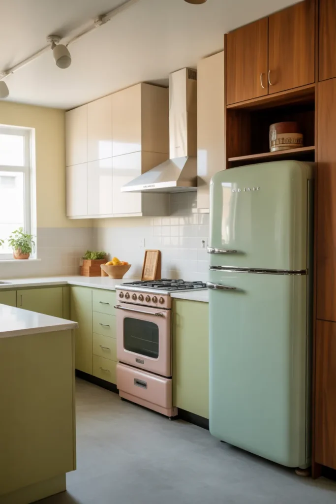  Mid Century Kitchen With Retro Appliances