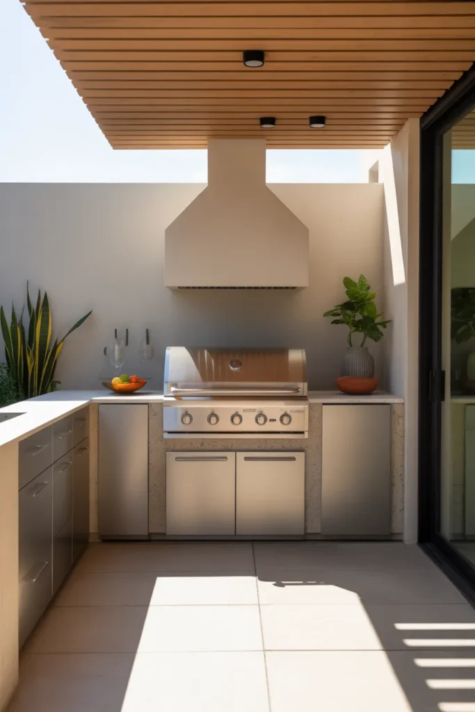 Modern Compact Outdoor Kitchen