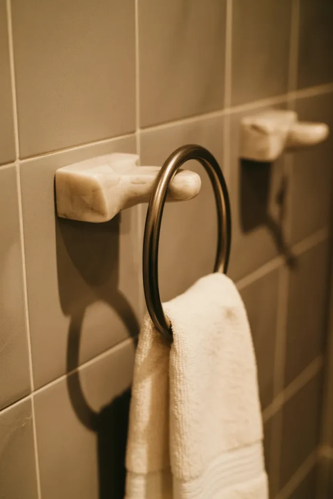 Stone Wall-Mounted Towel Hook