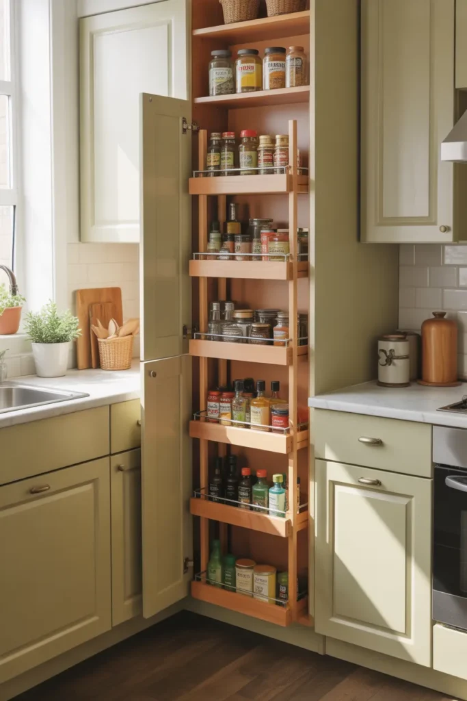  Use Pull-Out Storage to Maximize Tight Spaces