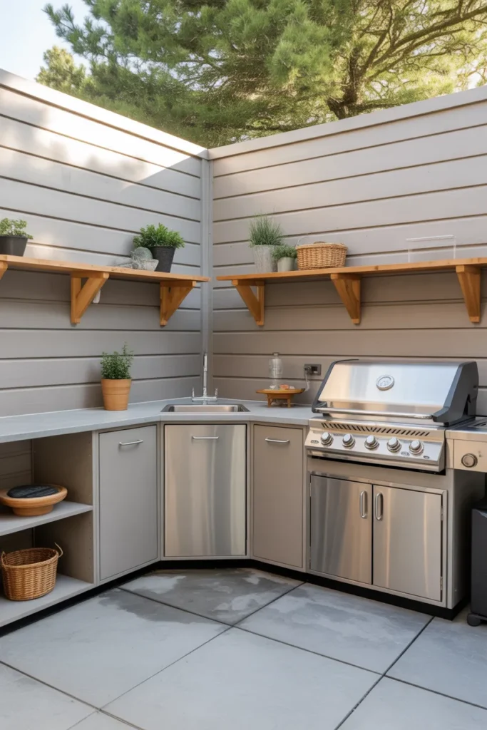 Corner Sink and Prep Kitchen