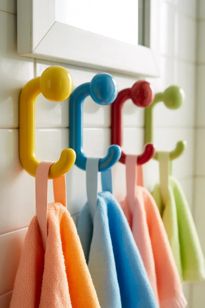 Kids-Friendly Low-Mounted Hooks