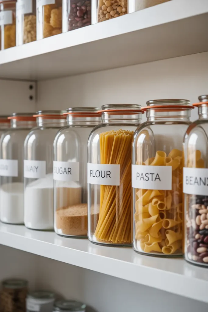  Organize with Labelled Jars