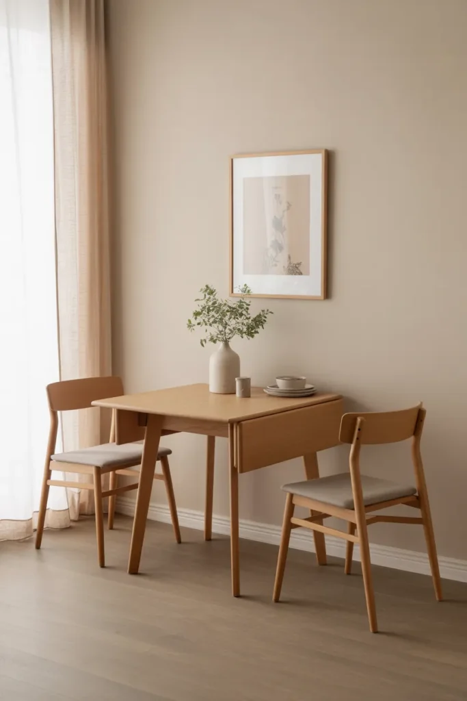  Space-Saving Drop-Leaf Dining Table