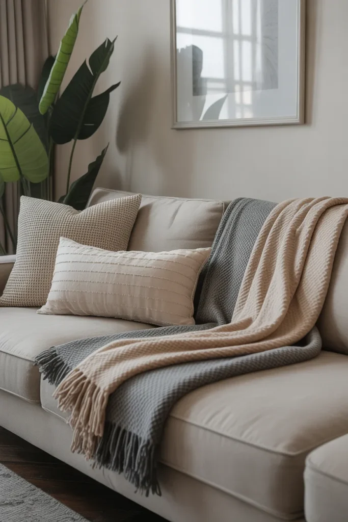 Add Texture with Throw Blankets