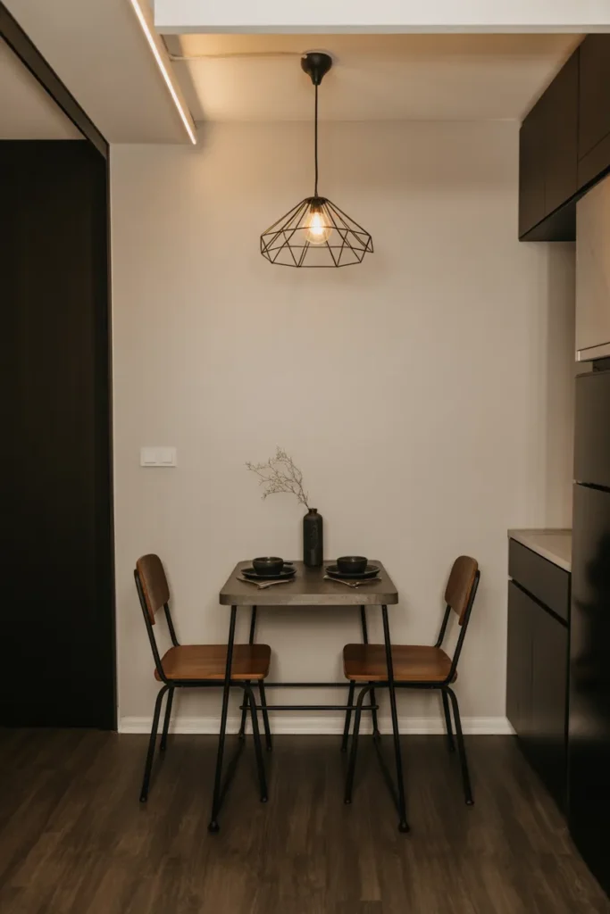  Industrial-Style Small Dining Room