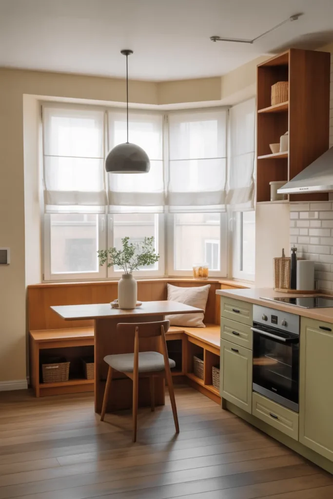   Integrated Dining Nooks for Small Kitchens