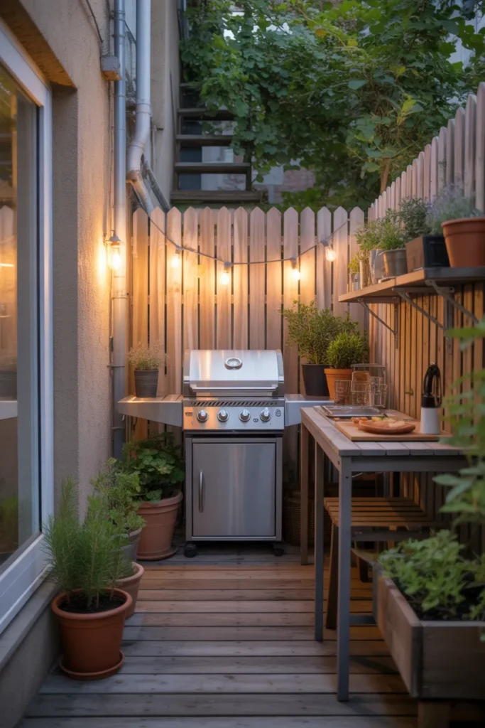 Tiny Backyard Cooking Nook