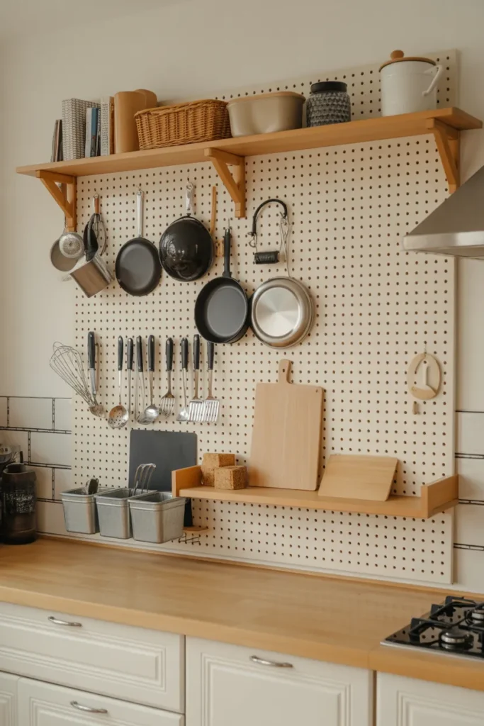  Install a Pegboard Organizer