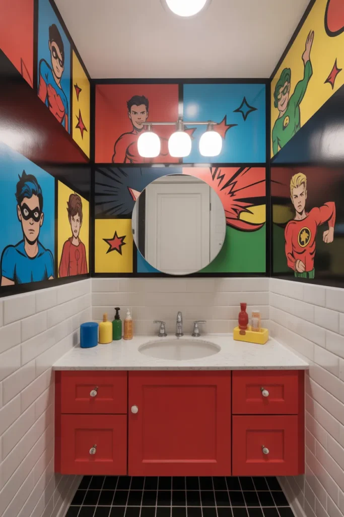 Superhero Kids Bathroom