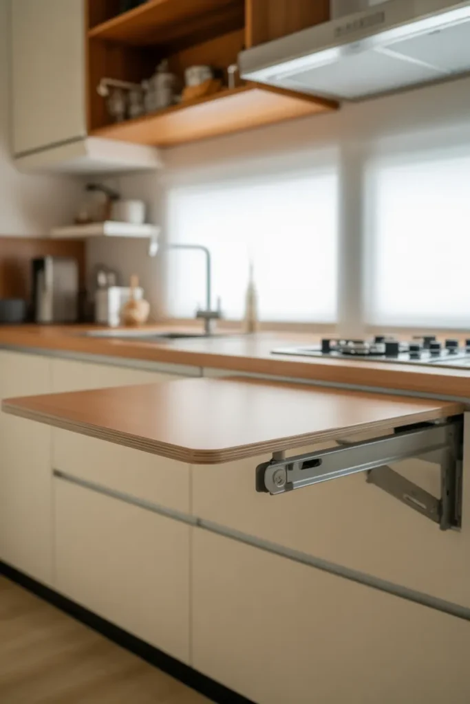 Fold-Down or Pull-Out Table