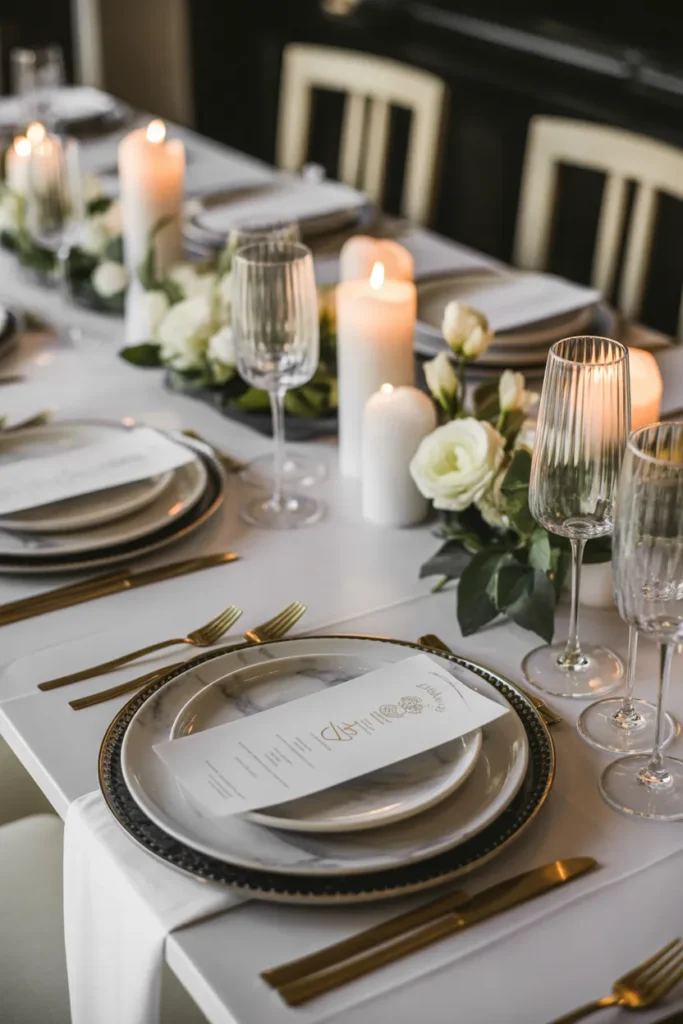  Luxury Marble Table Setting