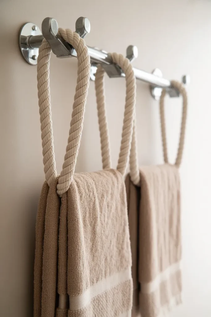 Rope-Style Towel Hooks
