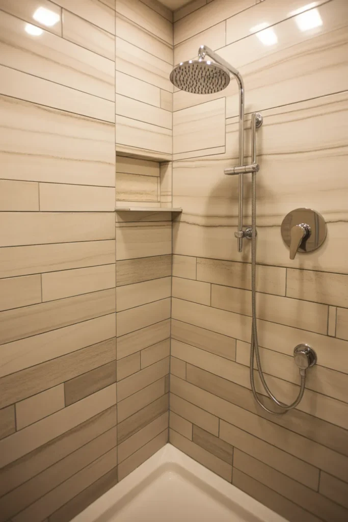 Wood Look Tile With Neutral Tones