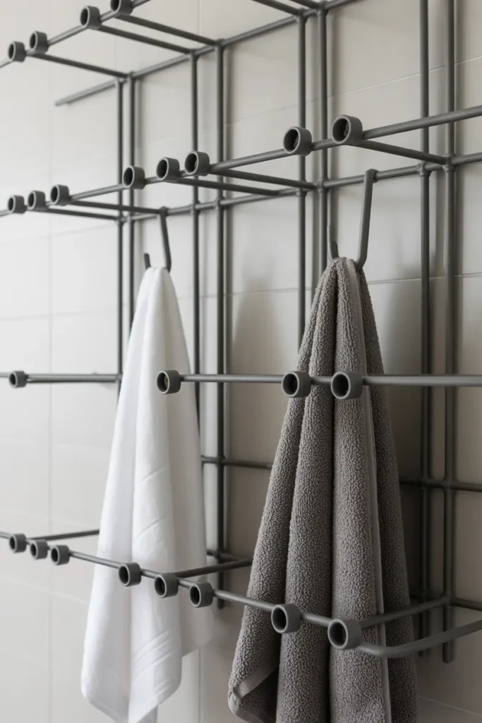 Black Grid Wall Hooks
