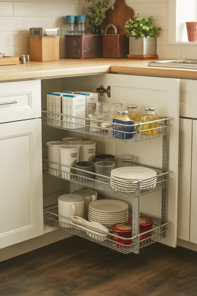 Use Cabinet Shelf Baskets