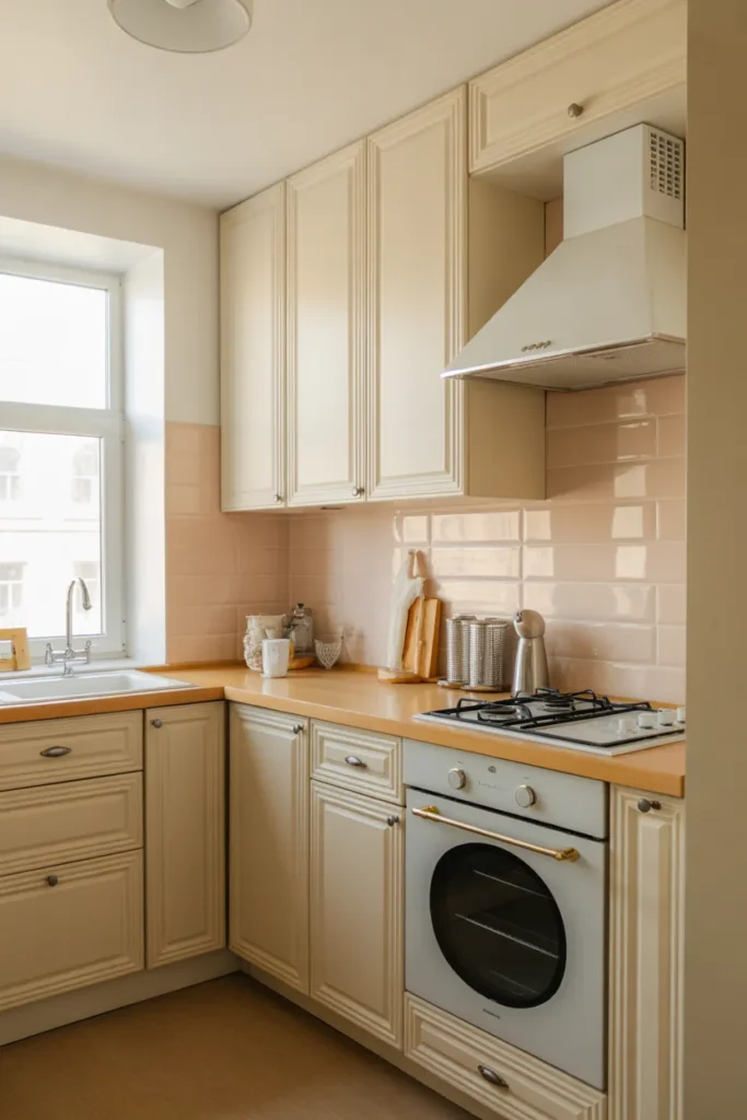 Light-Colored Cabinets to Brighten the Space