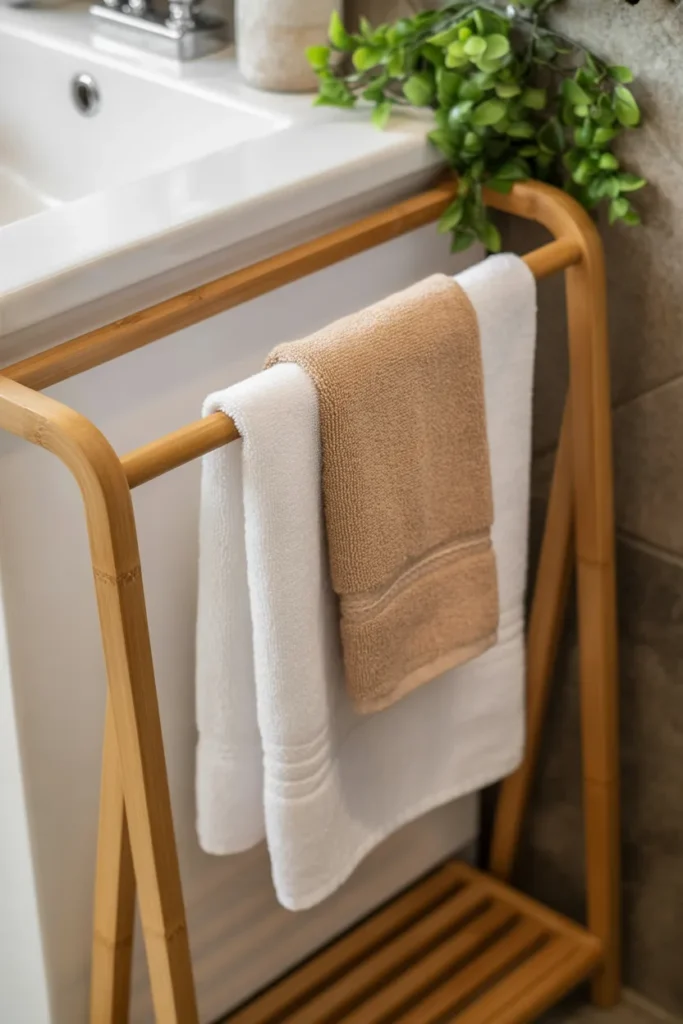 Bamboo Towel Rack