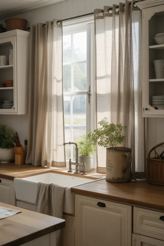 Vintage-Inspired Farmhouse Curtains