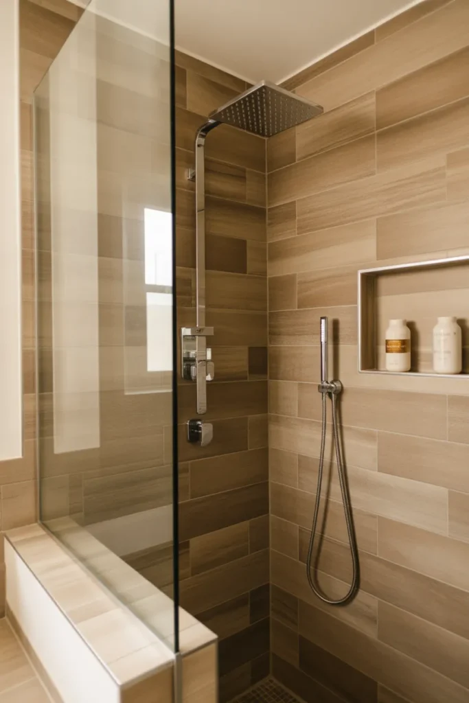 Wood Look Tile With Minimal Decor