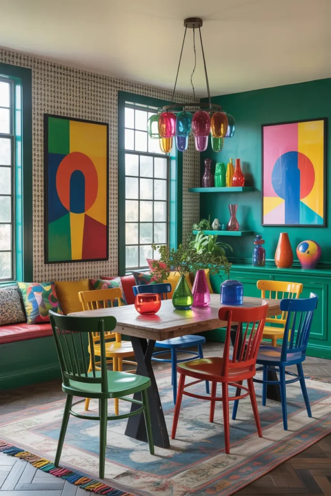  Colorful Eclectic Dining Room