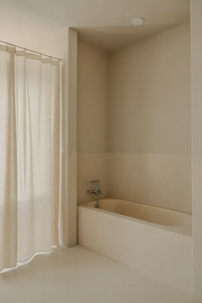 Soft Neutral Bathroom with Tub