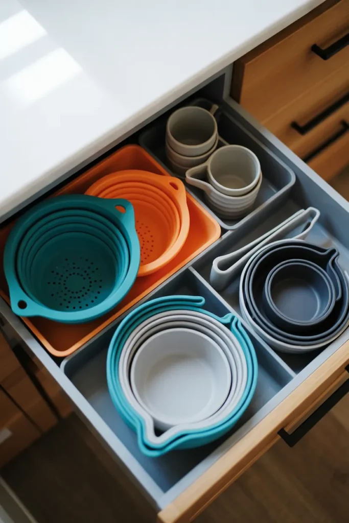 Use Foldable or Collapsible Kitchen Tools