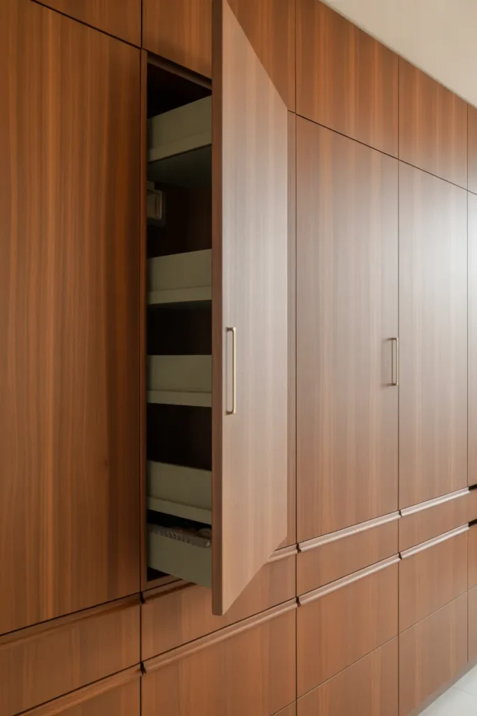  Mid Century Kitchen With Seamless Storage