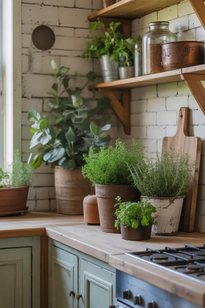 Fresh Greenery for a Natural Farmhouse Touch