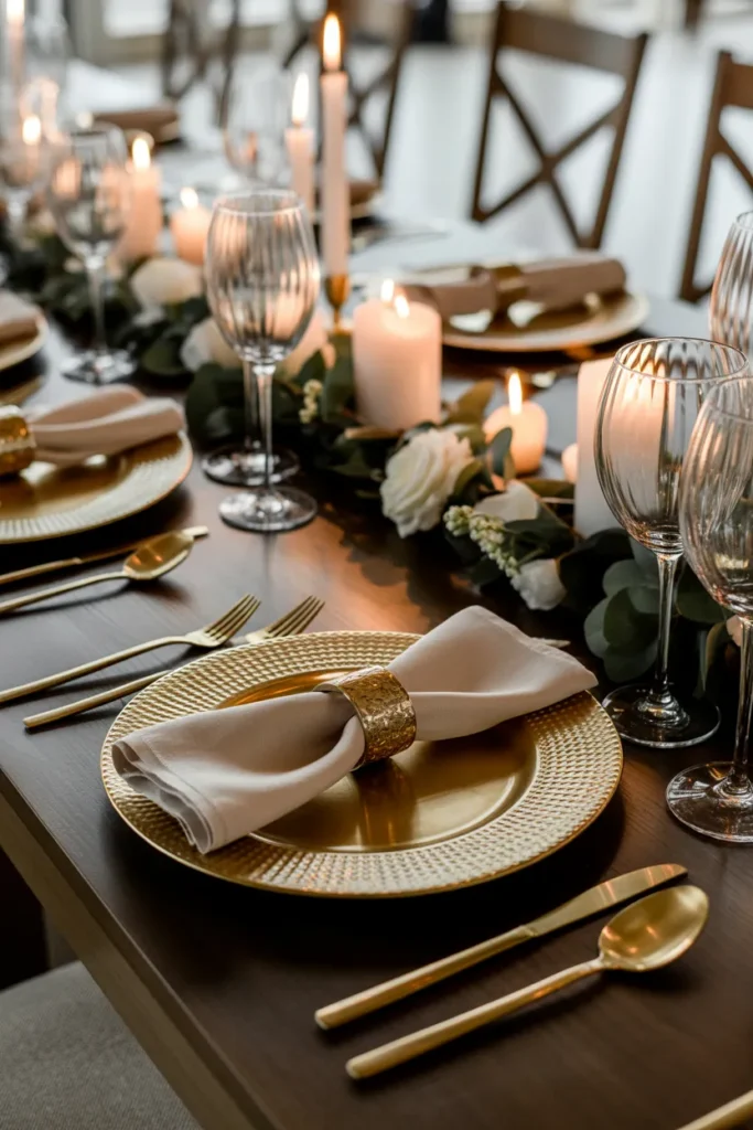   Luxe Gold Accent Table