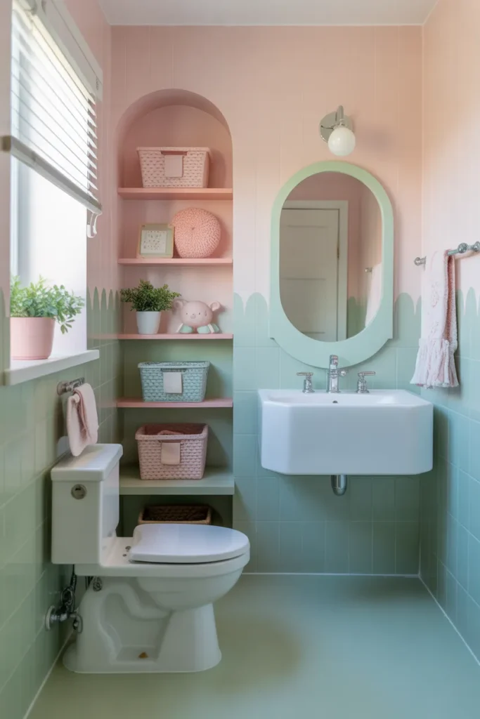 Soft Pastel Bathroom